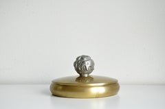 Brass Jar by Carl Einar Borgström for Ystad-Metall, 1930s