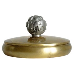 Brass Jar by Carl Einar Borgström for Ystad-Metall, 1930s