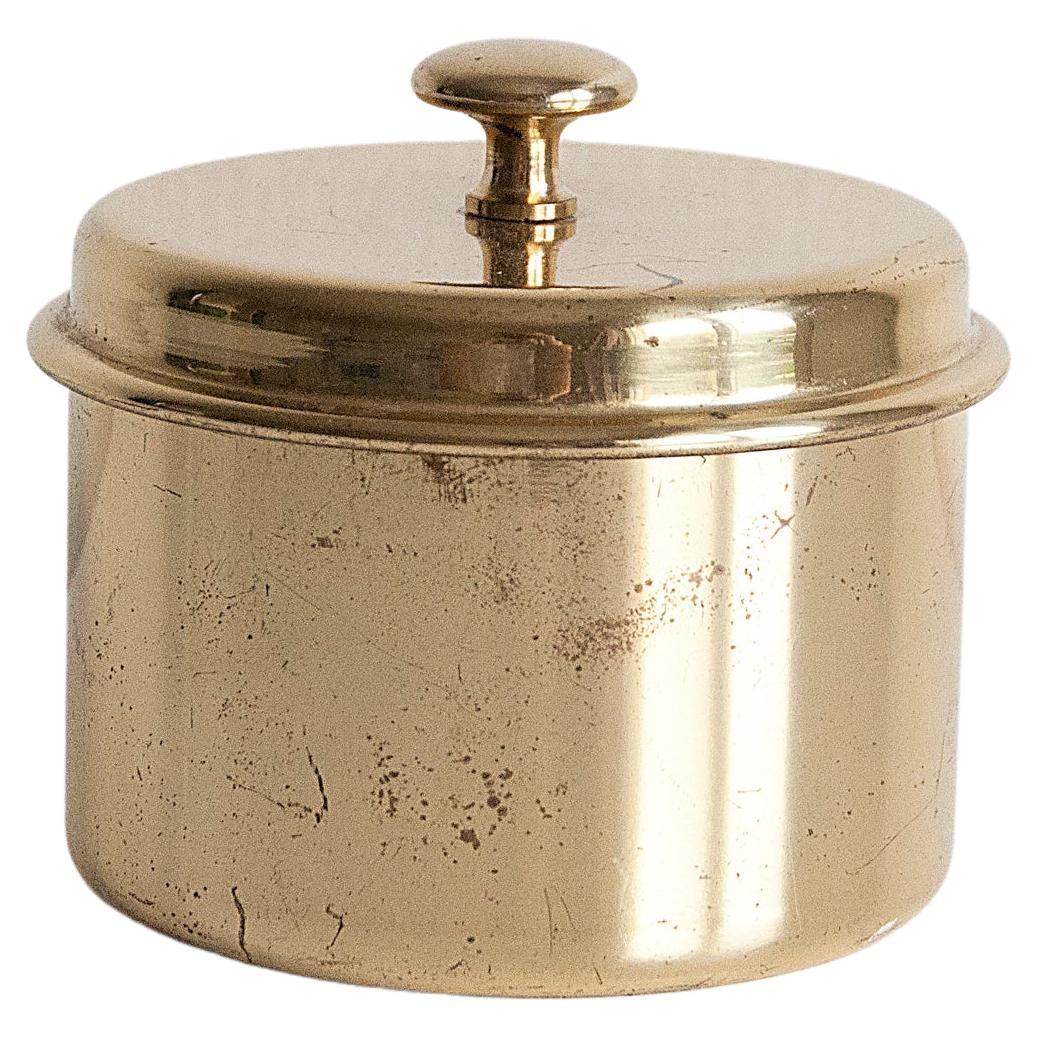Brass Jar by Hans-Agne Jakobsson for Hans-Agne Jakobsson Ab, Sweden 1960's For Sale
