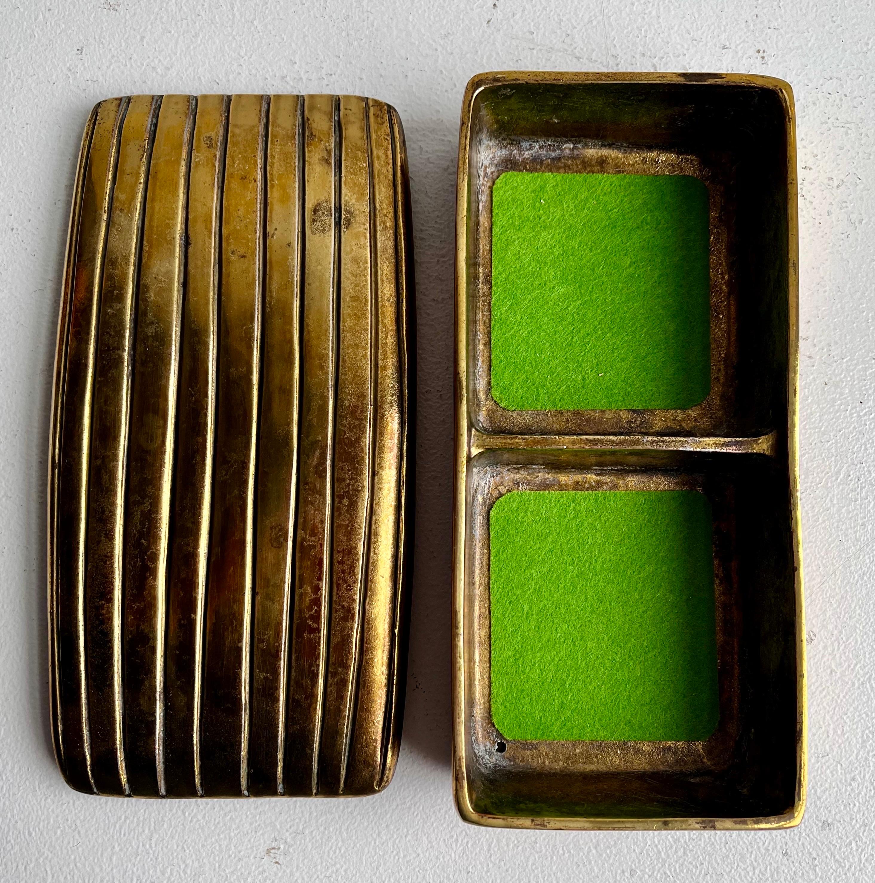 Brass Jewelery Box by Ben Seibel for Jenfred-Ware For Sale 8