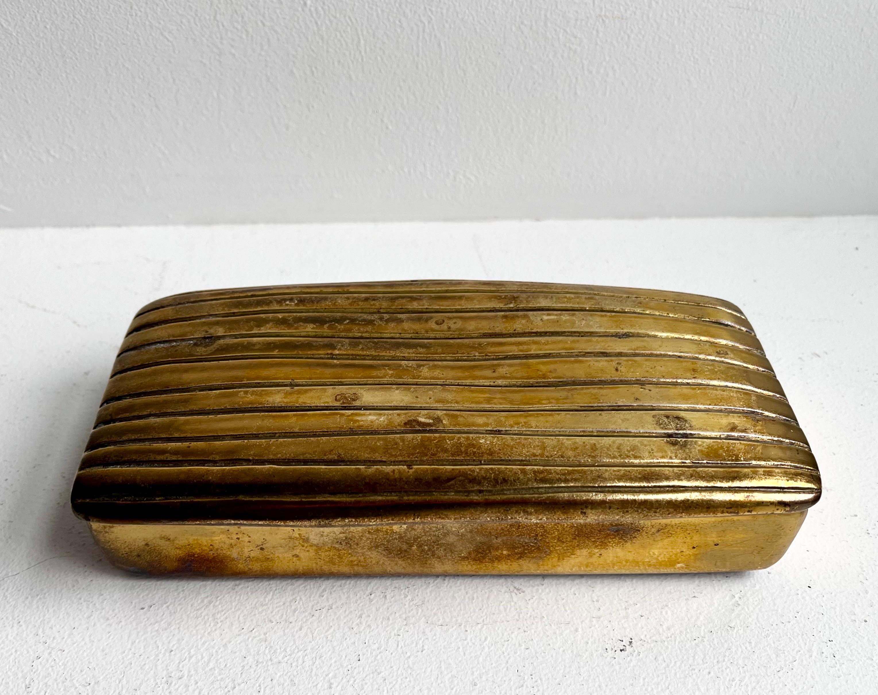 Vintage Brass Jewelery Box 
by Ben Seibel for Jenfred-Ware
circa 1950

