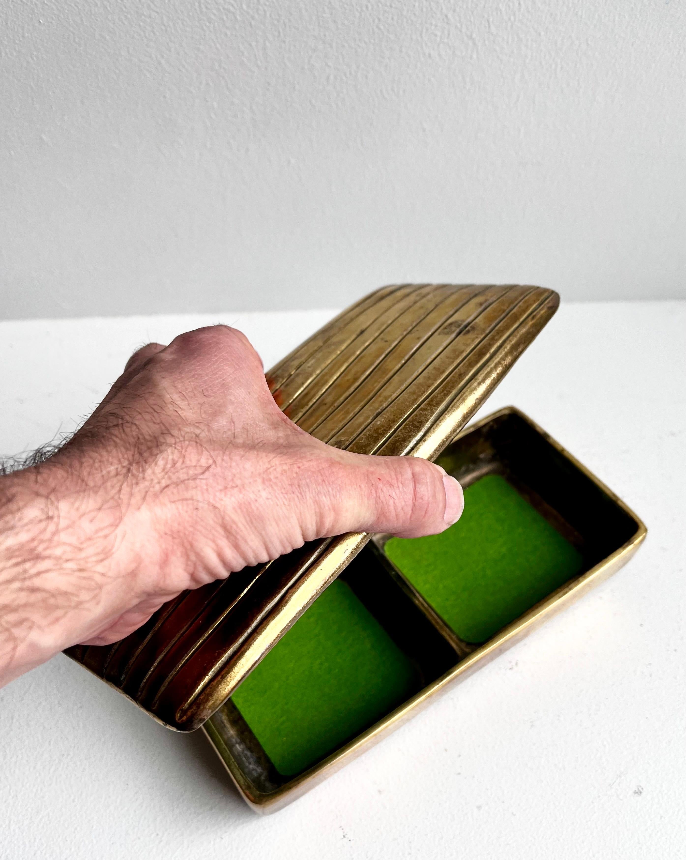 20th Century Brass Jewelery Box by Ben Seibel for Jenfred-Ware For Sale