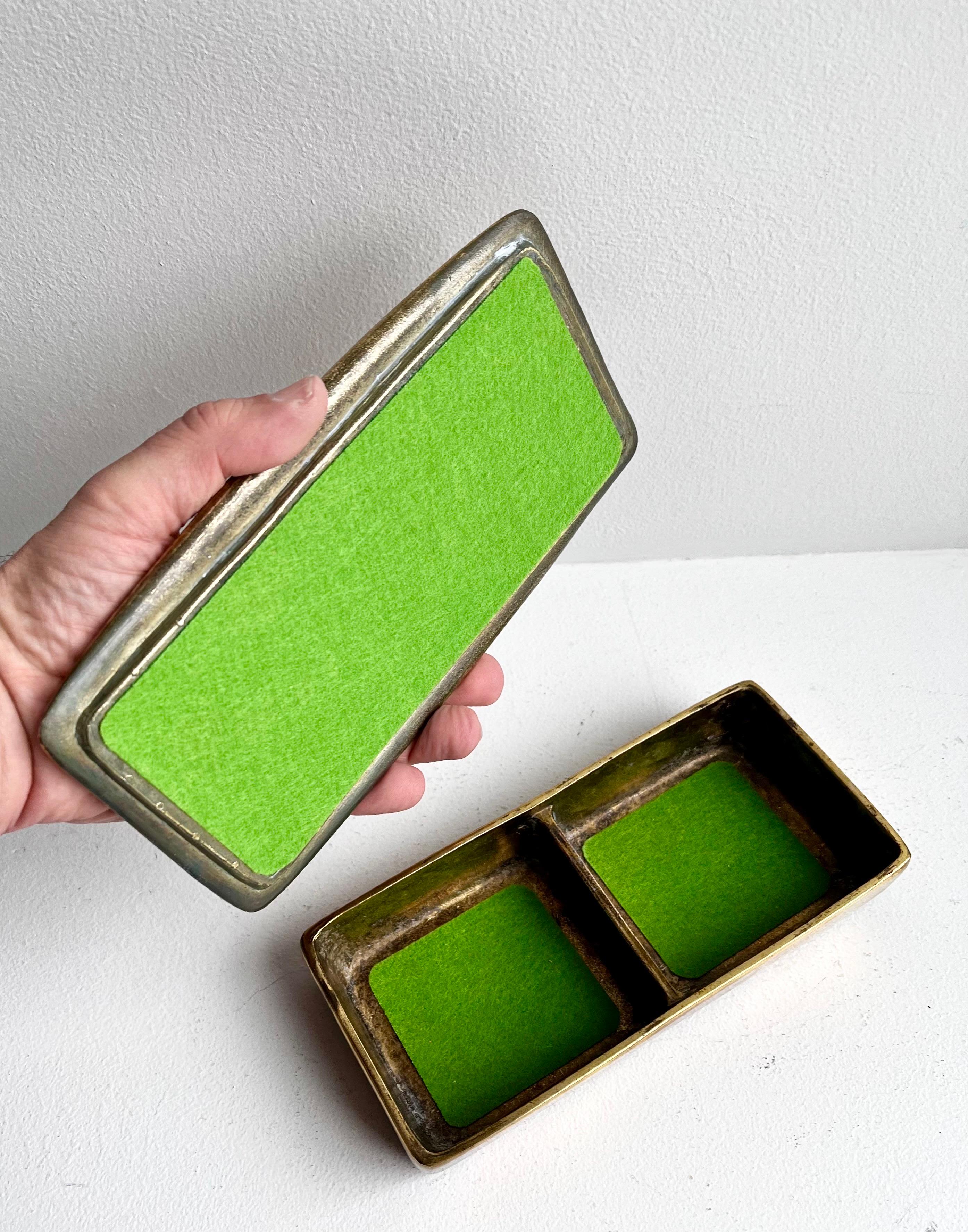 Brass Jewelery Box by Ben Seibel for Jenfred-Ware For Sale 2