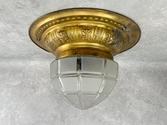 Lámpara de techo Jugendstil de latón