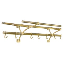 Brass Jugenstil Coat Rack Circa 1910