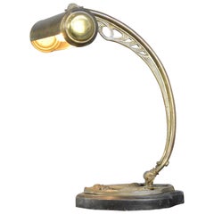 Brass Jugenstil Desk Lamp, circa 1910