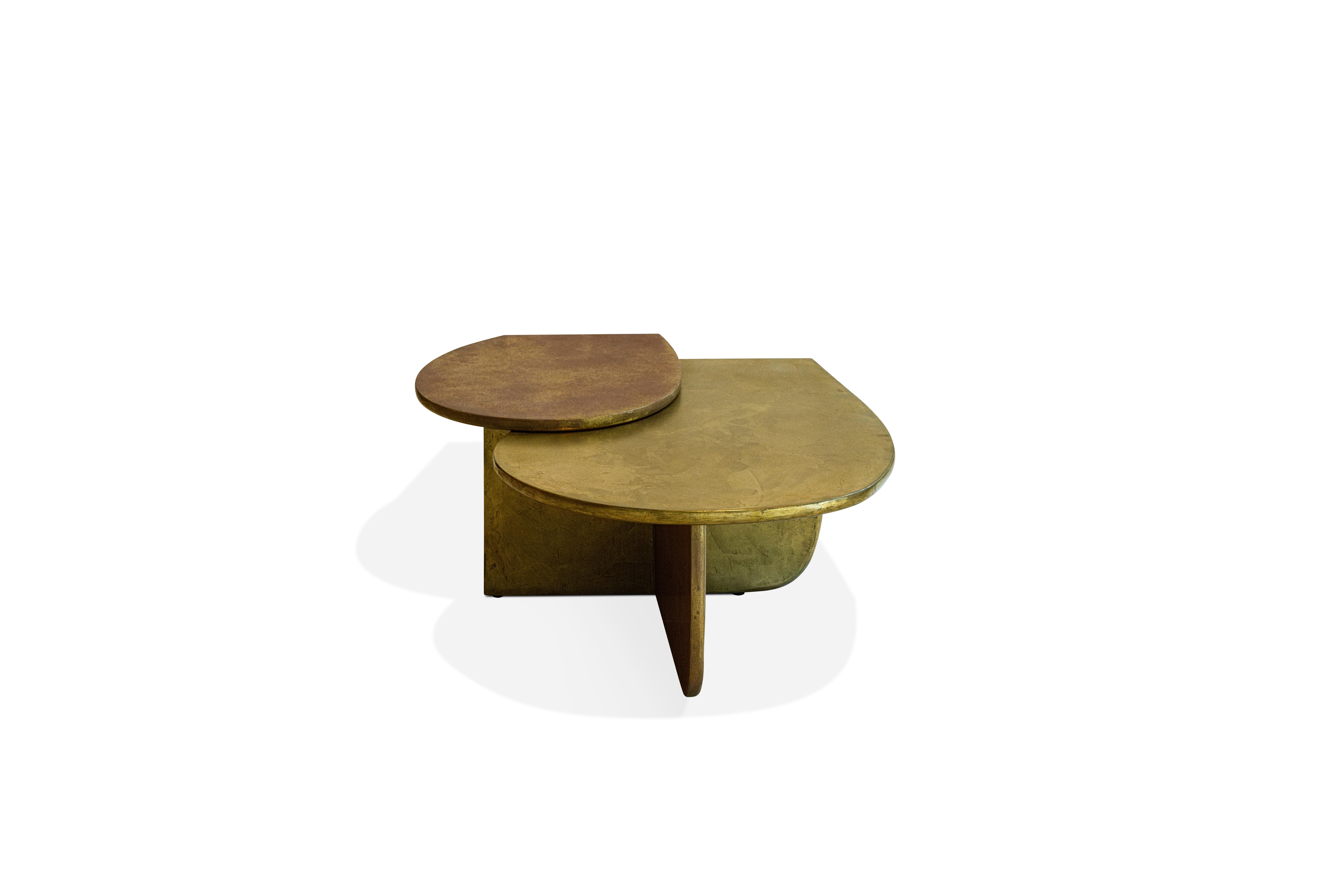 Italian Brass Jupiter Coffee Table by Matteo Cibic for Delvis Unlimited For Sale