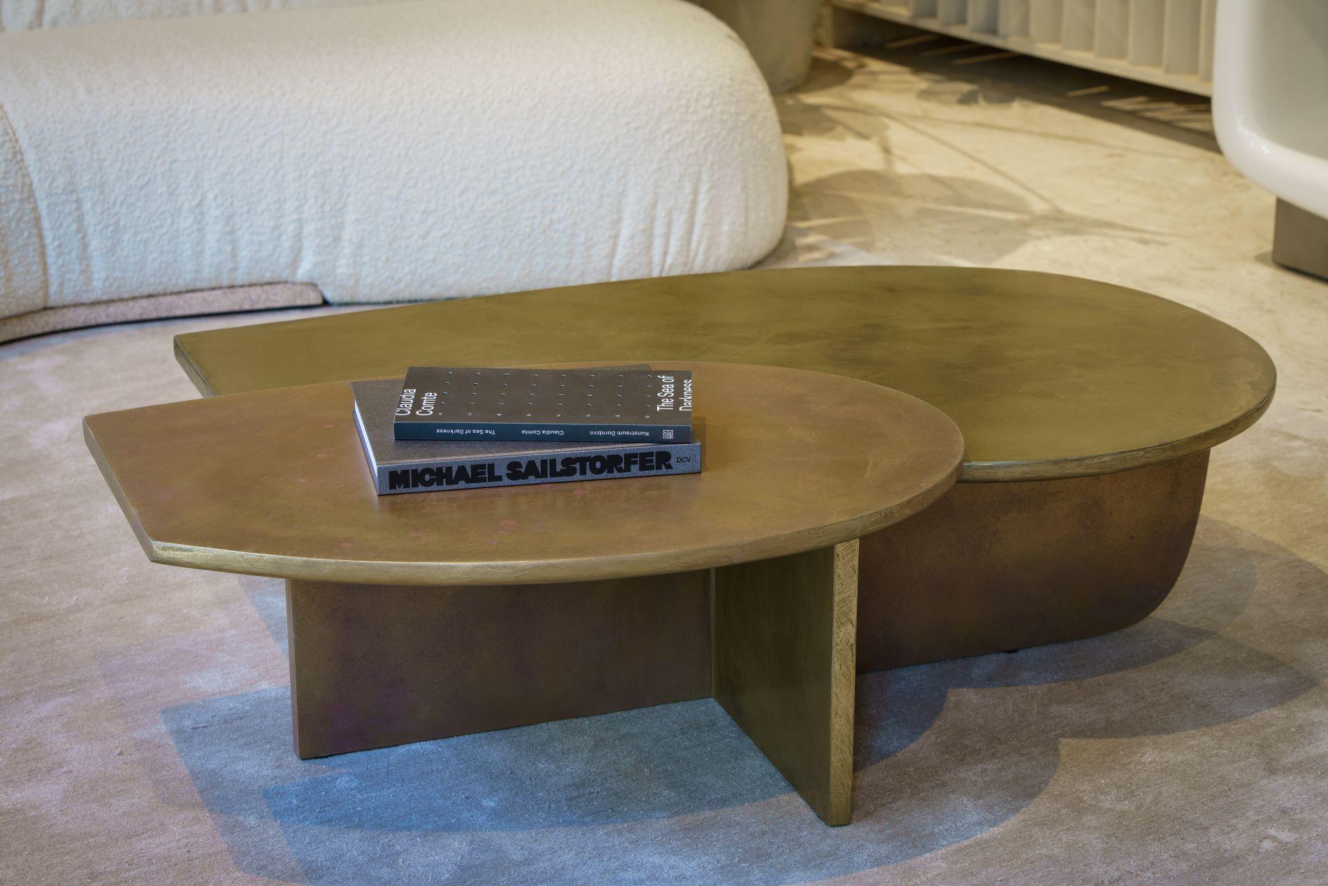 Brass Jupiter Coffee Table by Matteo Cibic for Delvis Unlimited For Sale 1