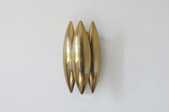 Brass Kastor Wall Lamp by Jo Hammerborg for Fog & Mørup, 1970s