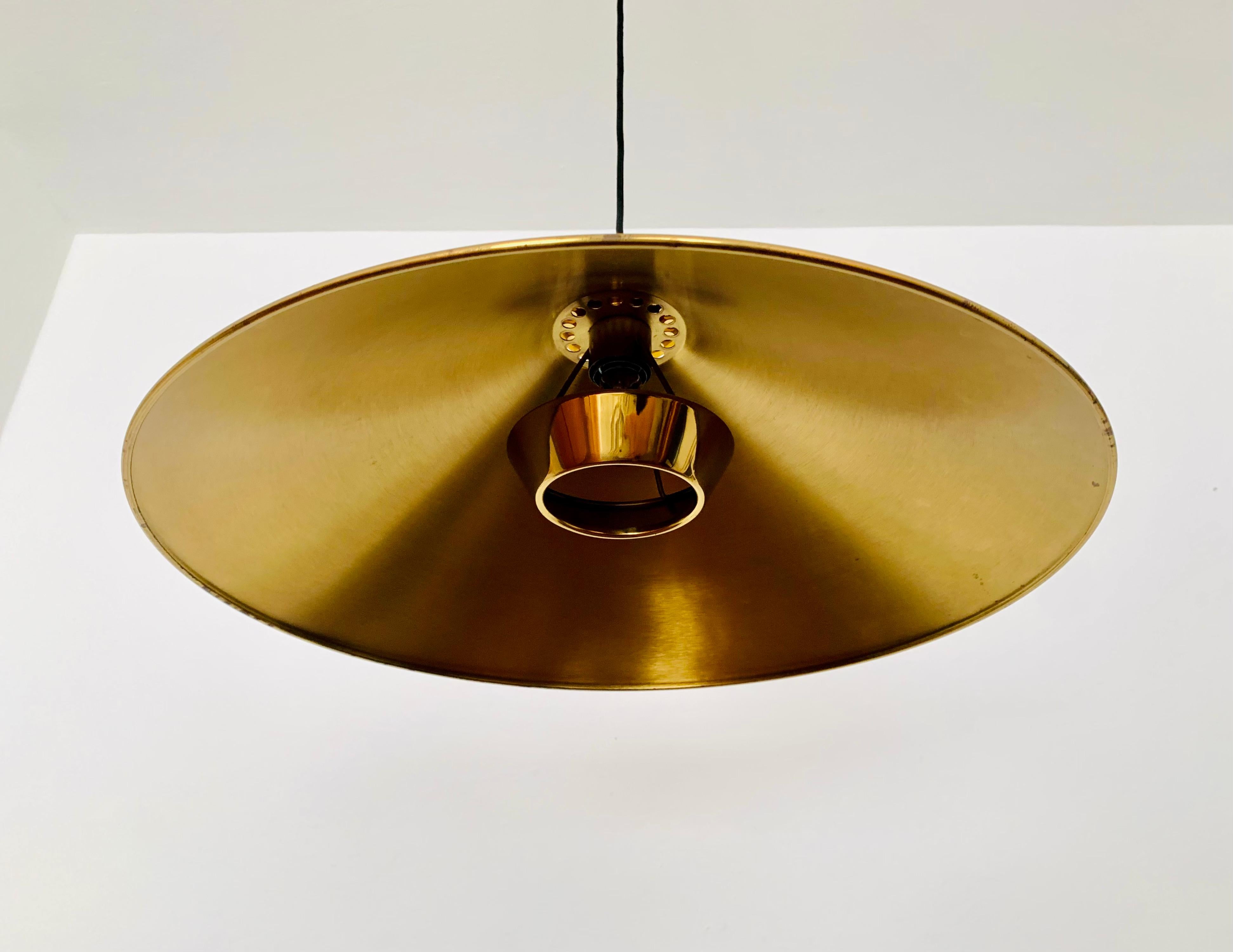 Mid-Century Modern Brass Keos Pendant Lamp by Florian Schulz  For Sale