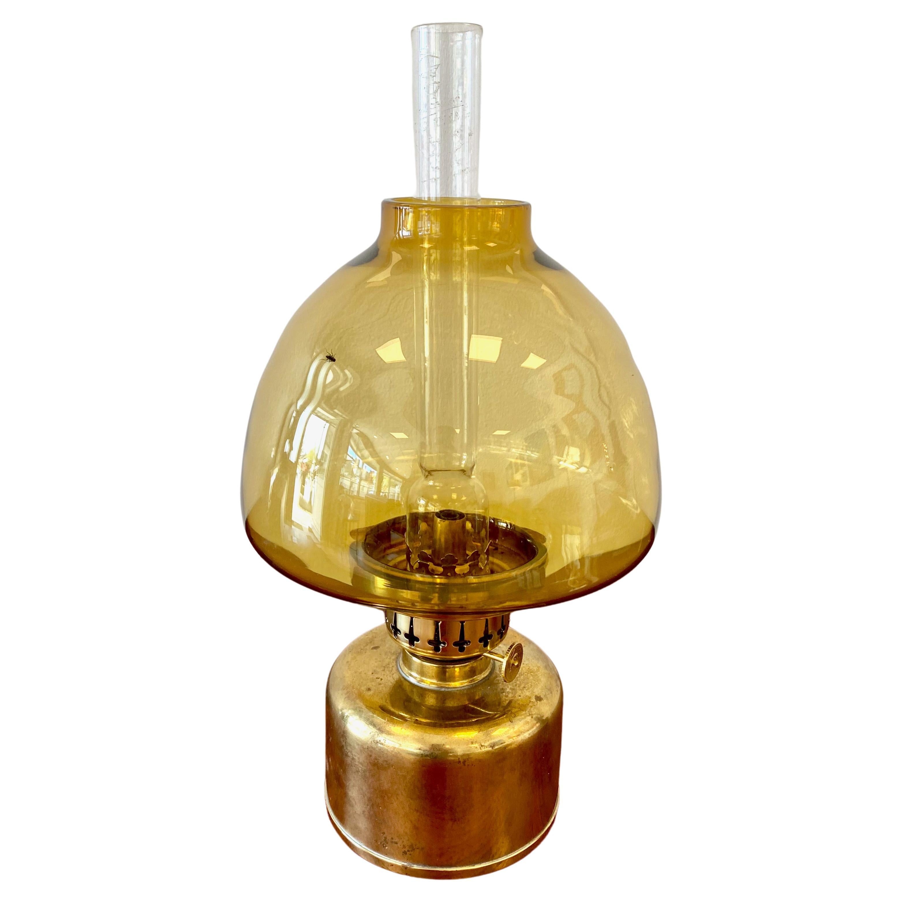 Brass kerosene lamp, L 101, by Hans-Agne Jakobsson