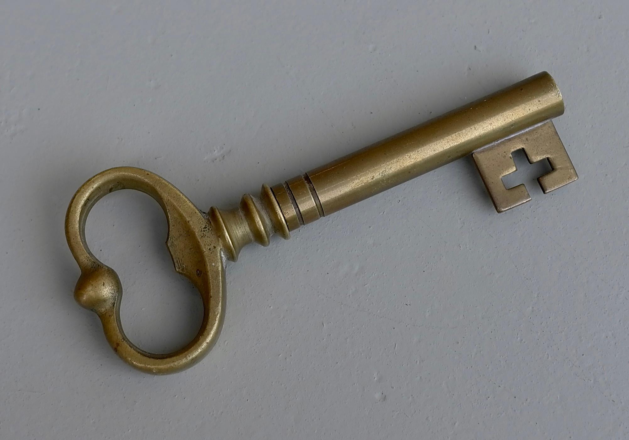 Brass Key Cork Srew Bottle Wine opener 1960's