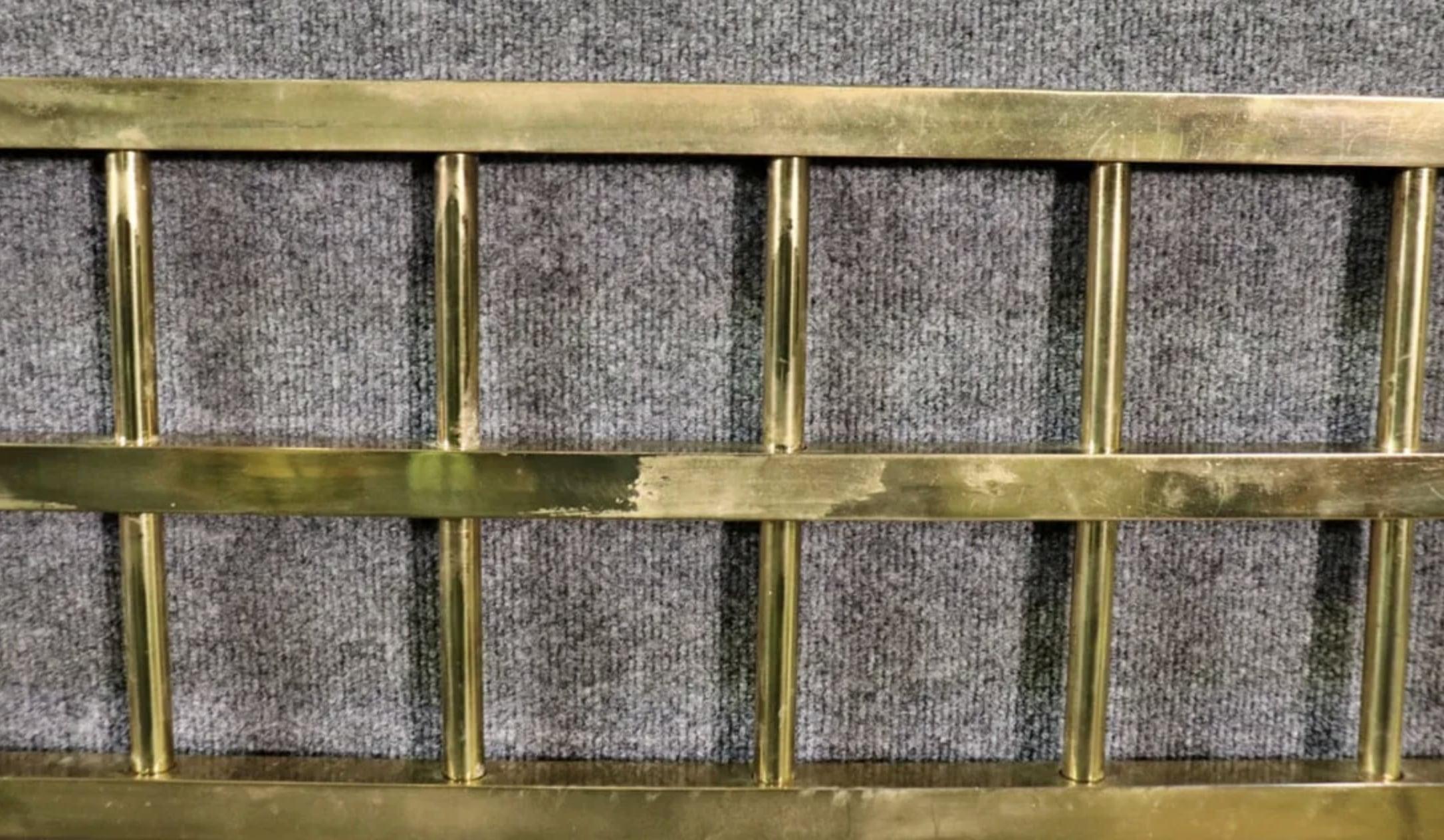 20th Century Brass King Size Headboard For Sale
