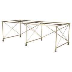 Brass Kitchen Island or Dining Table Industrial Style Made to Order in Chicago