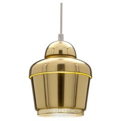 Vintage Brass 'Kultakello' Model A 330 'Golden Bell' Pendant by Alvar Aalto, Finland
