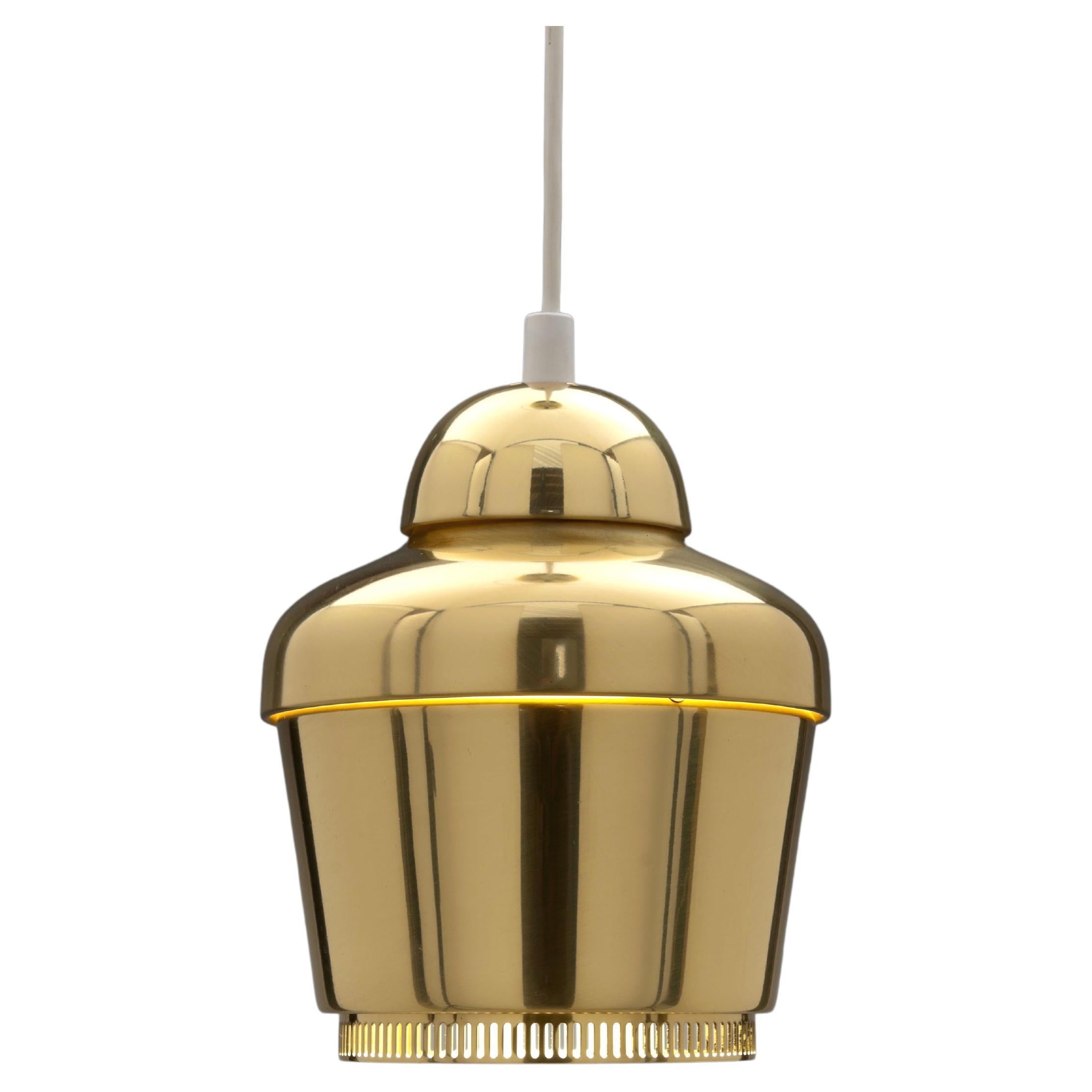 Brass 'Kultakello' Model A 330 'Golden Bell' Pendant by Alvar Aalto 'Rare Model'