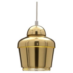 Vintage Brass 'Kultakello' Model A 330 'Golden Bell' Pendant by Alvar Aalto