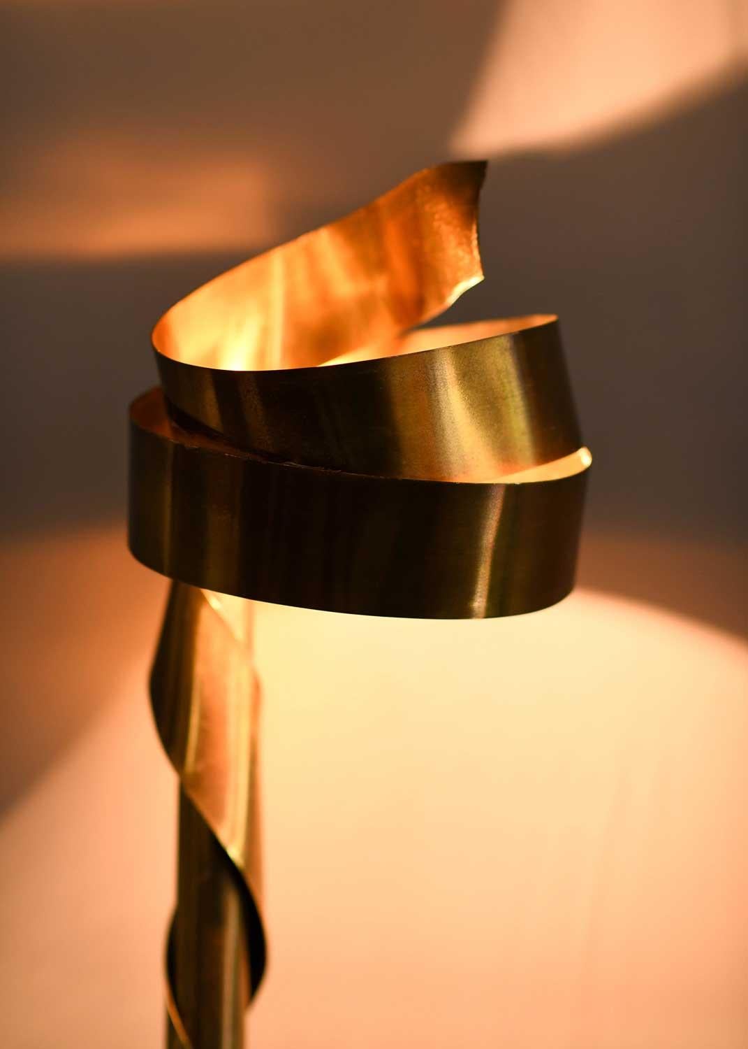 Brass Lamp by Ferdinando Loffredo, 1970 In Good Condition In Roma, RM