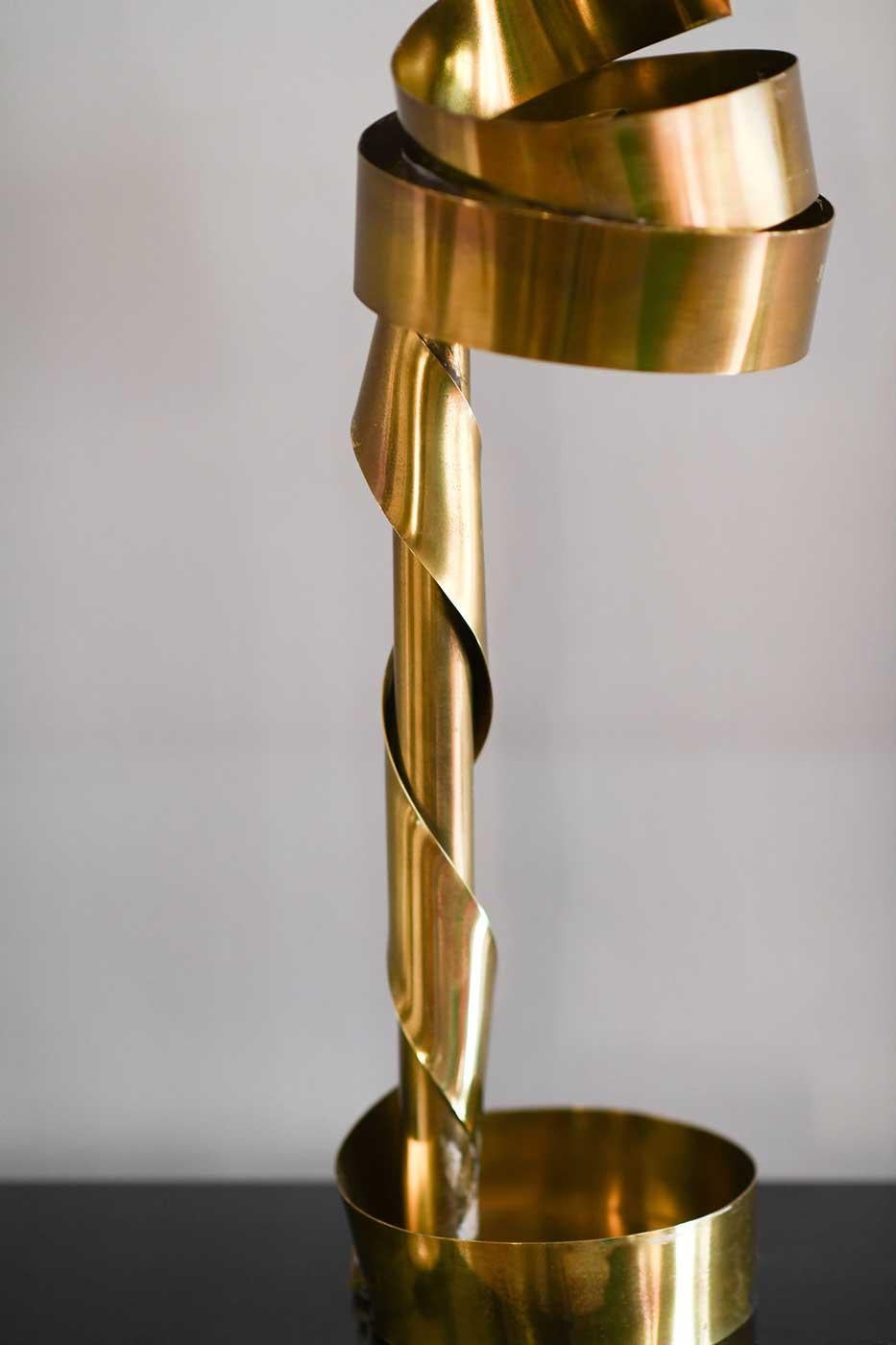 Brass Lamp by Ferdinando Loffredo, 1970 2