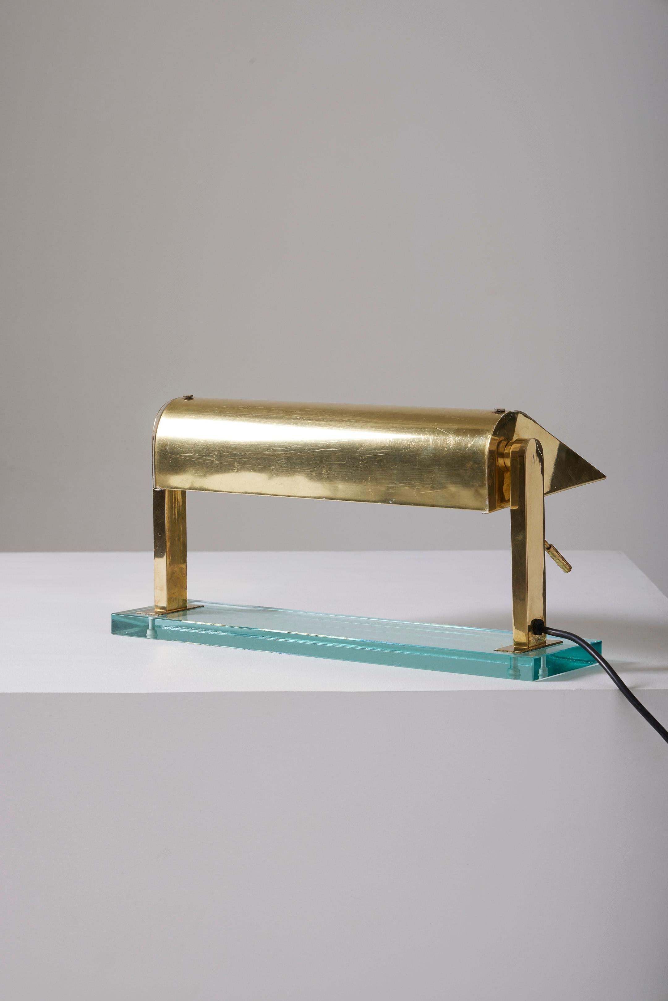 Brass lamp by Pietro Chiesa 6
