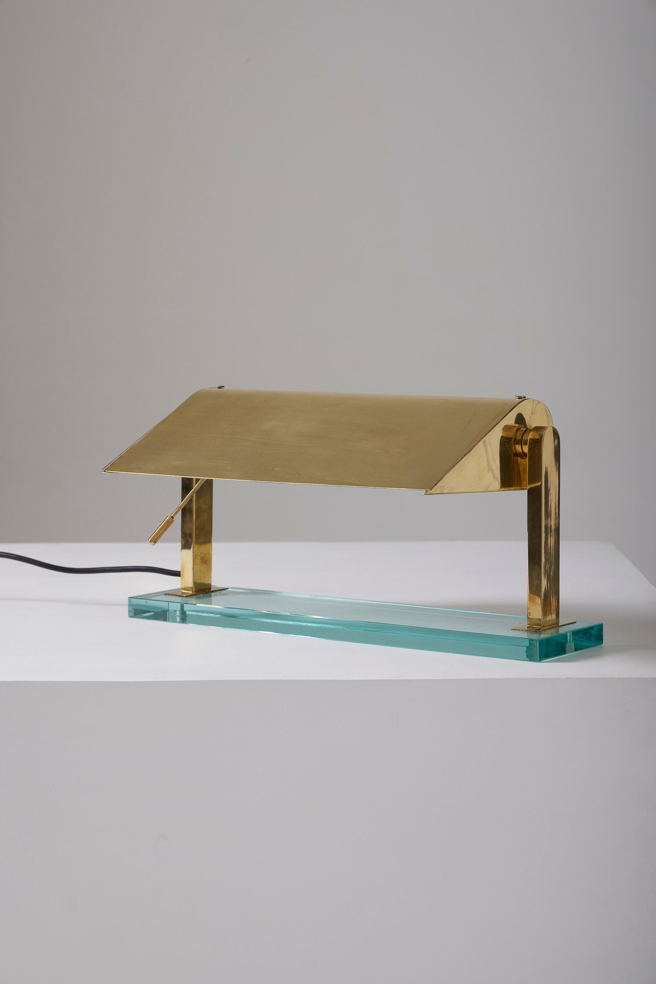 Brass lamp by Pietro Chiesa 10