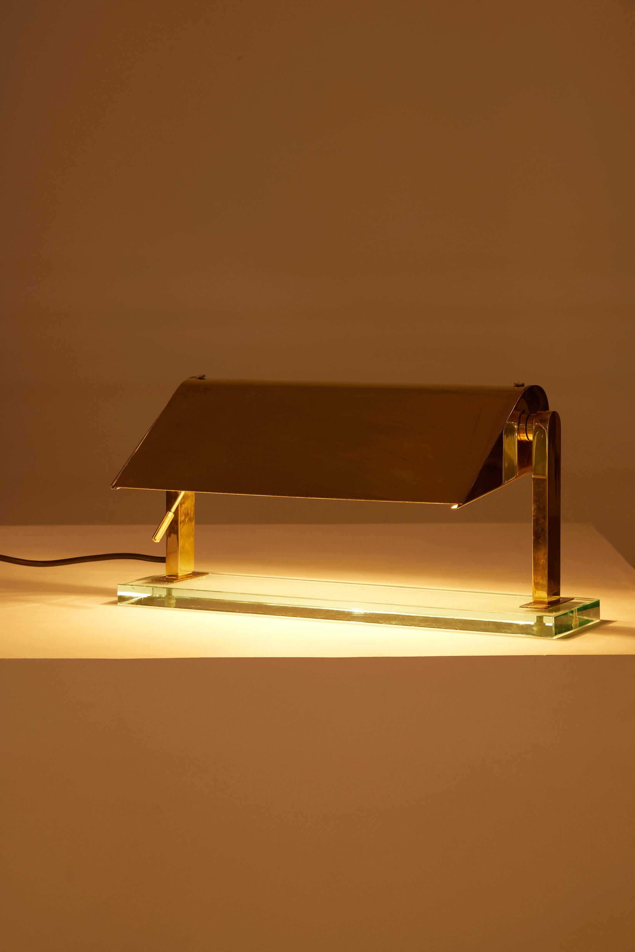 Brass lamp by Pietro Chiesa 12