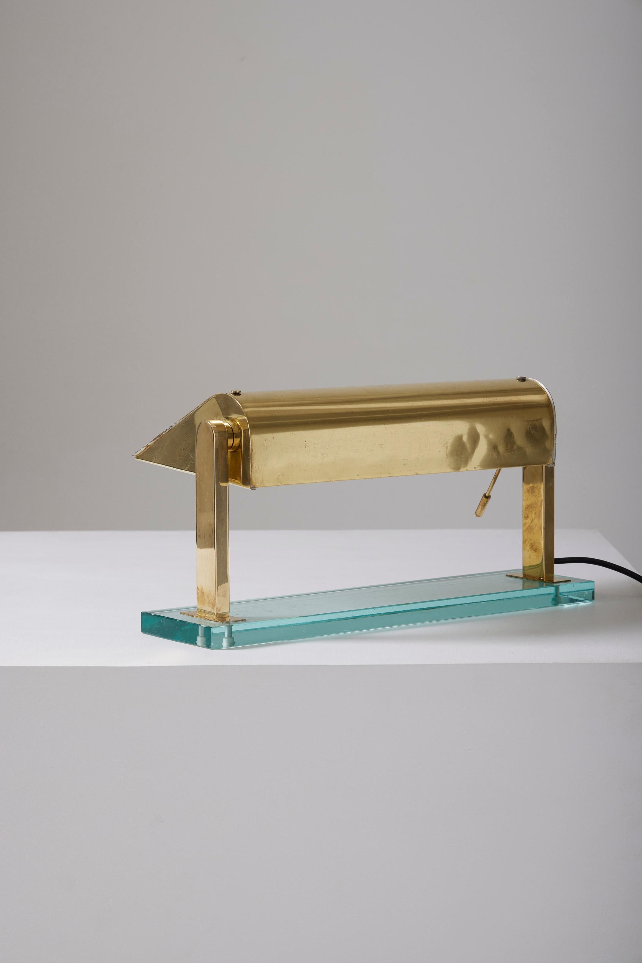 Brass lamp by Pietro Chiesa 3