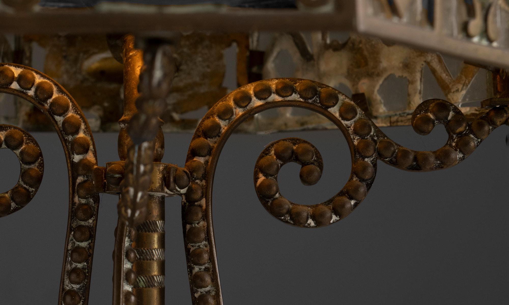 French Brass Lamp, France circa 1900 For Sale