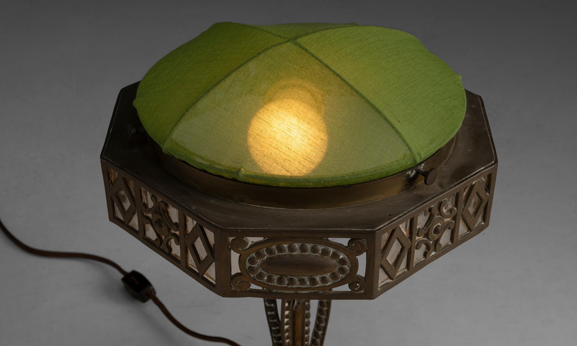 Early 20th Century Brass Lamp, France circa 1900 For Sale