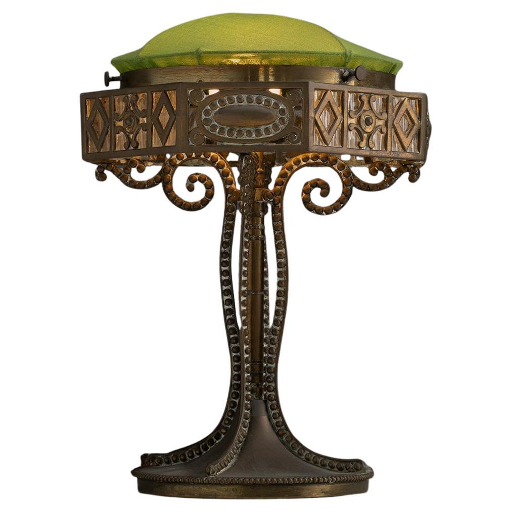 Brass Lamp, France circa 1900 For Sale