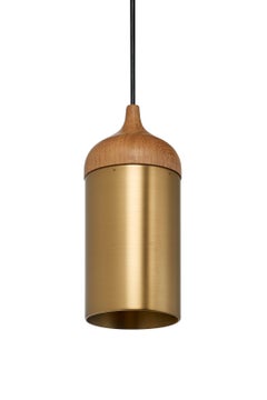 Lampada in ottone n. 1 - Piano in Oak