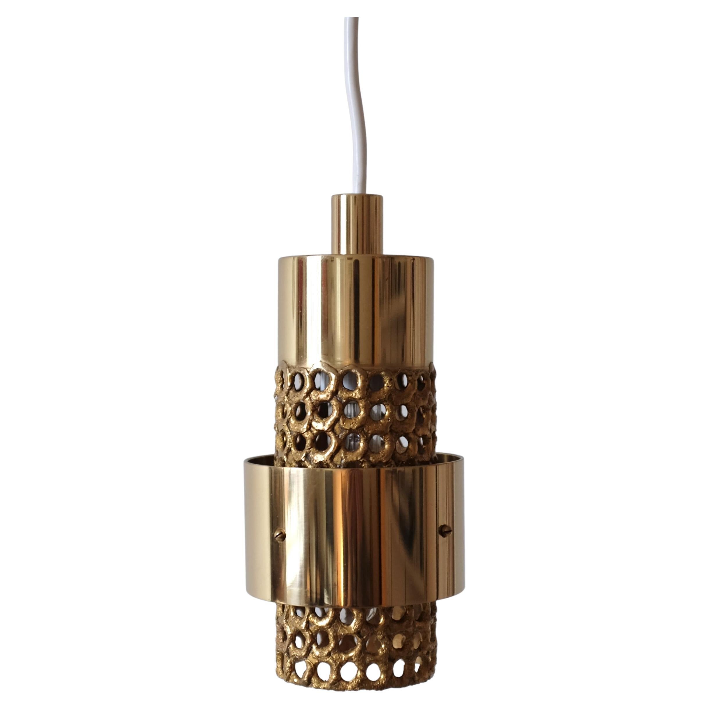 Brass Lamp Pendant Modell 131 by Pierre Forssell for Skultuna For Sale