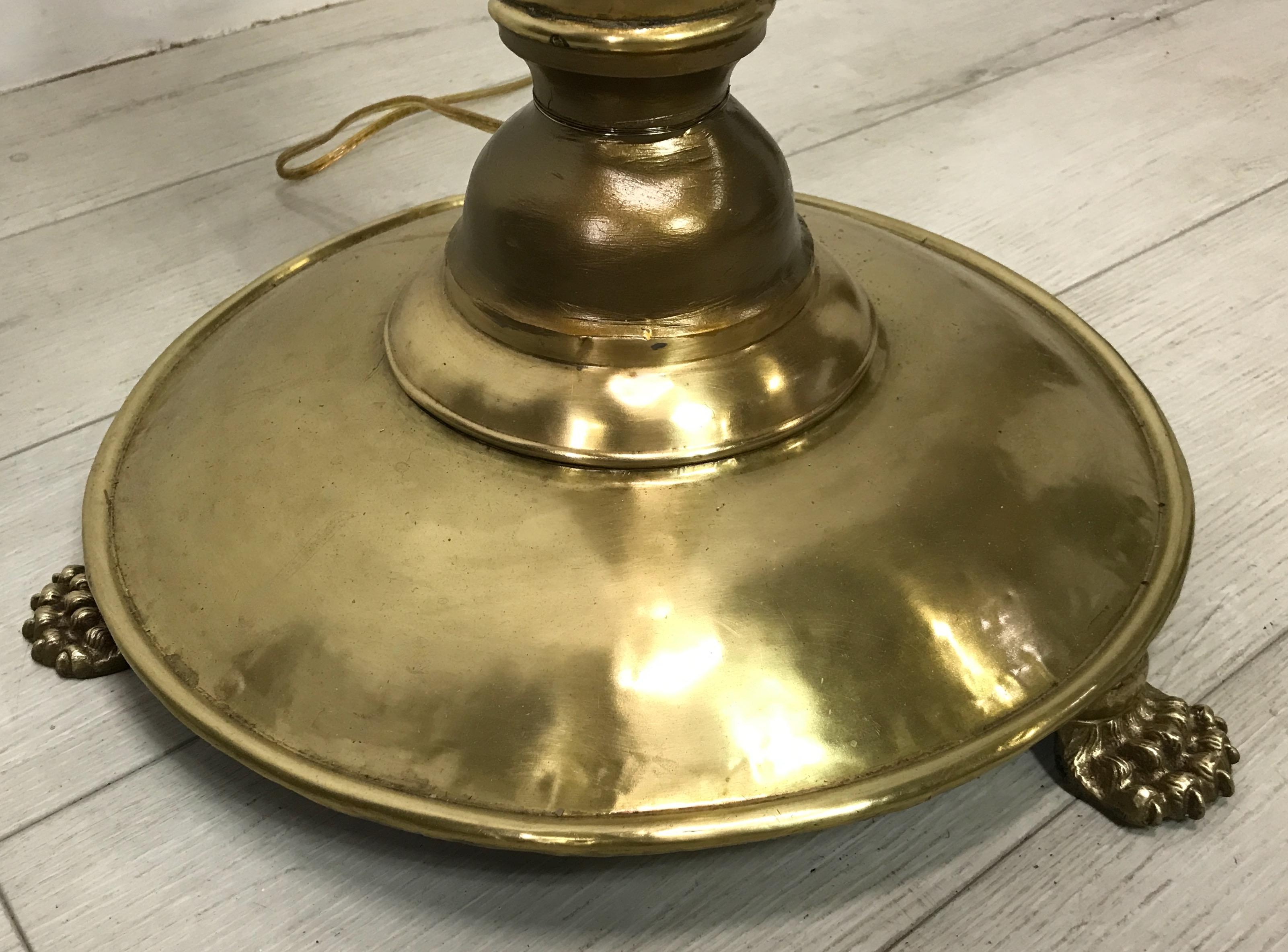 Brass Lantern Floor Lamp, England 19th Century 2