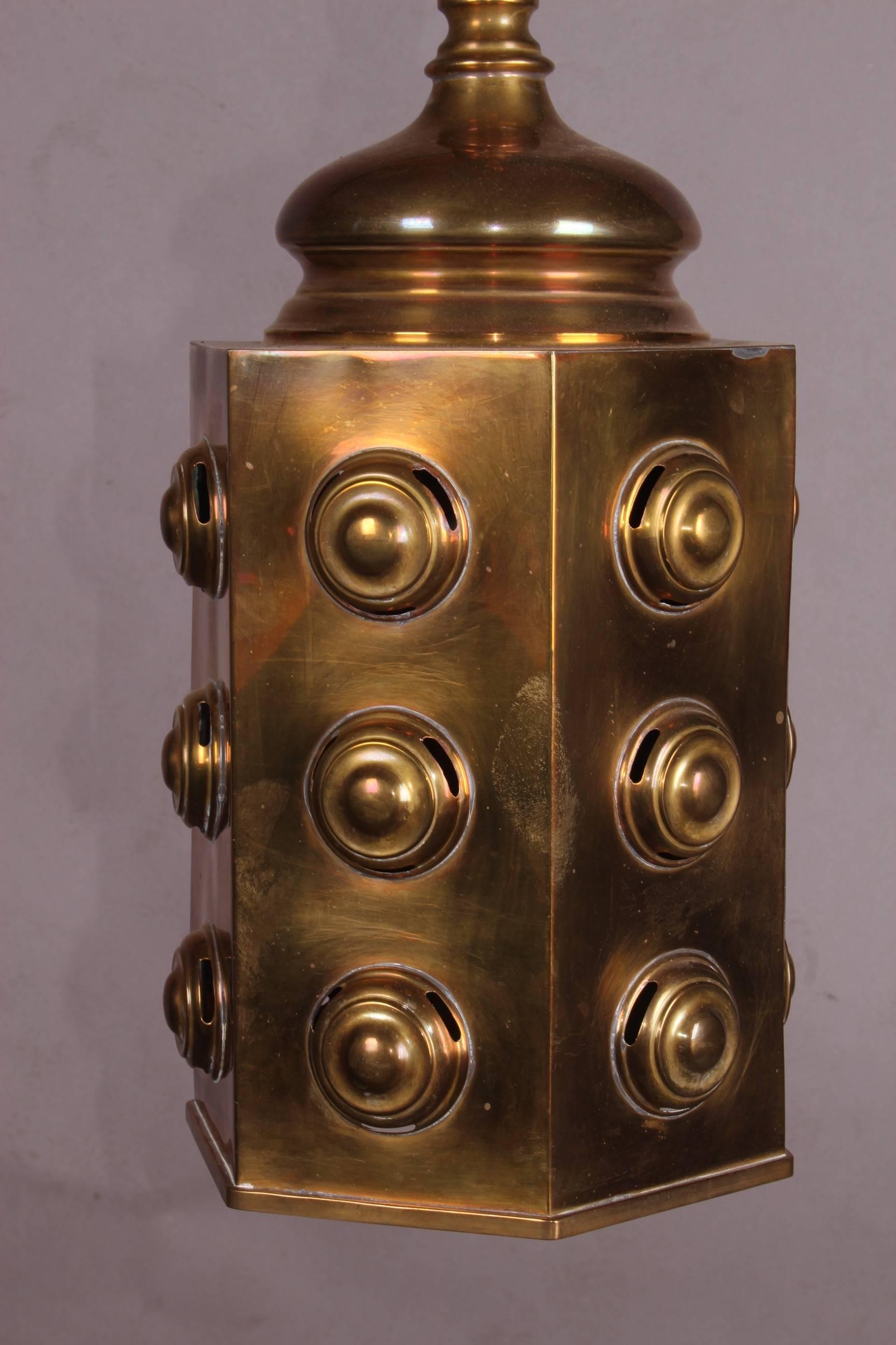 Late 20th Century Brass Lantern