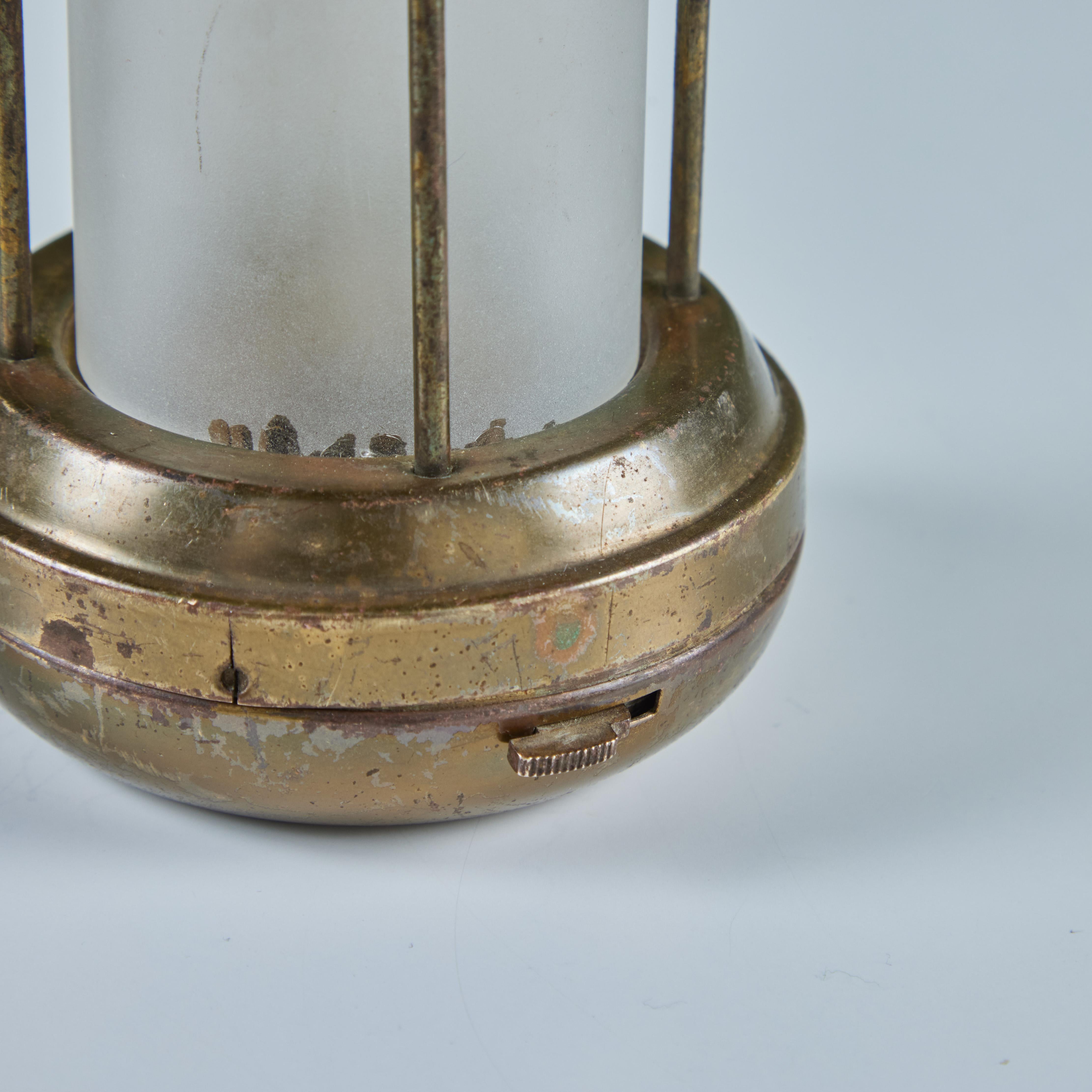 Brass Lantern Lamp for Chase USA For Sale 4