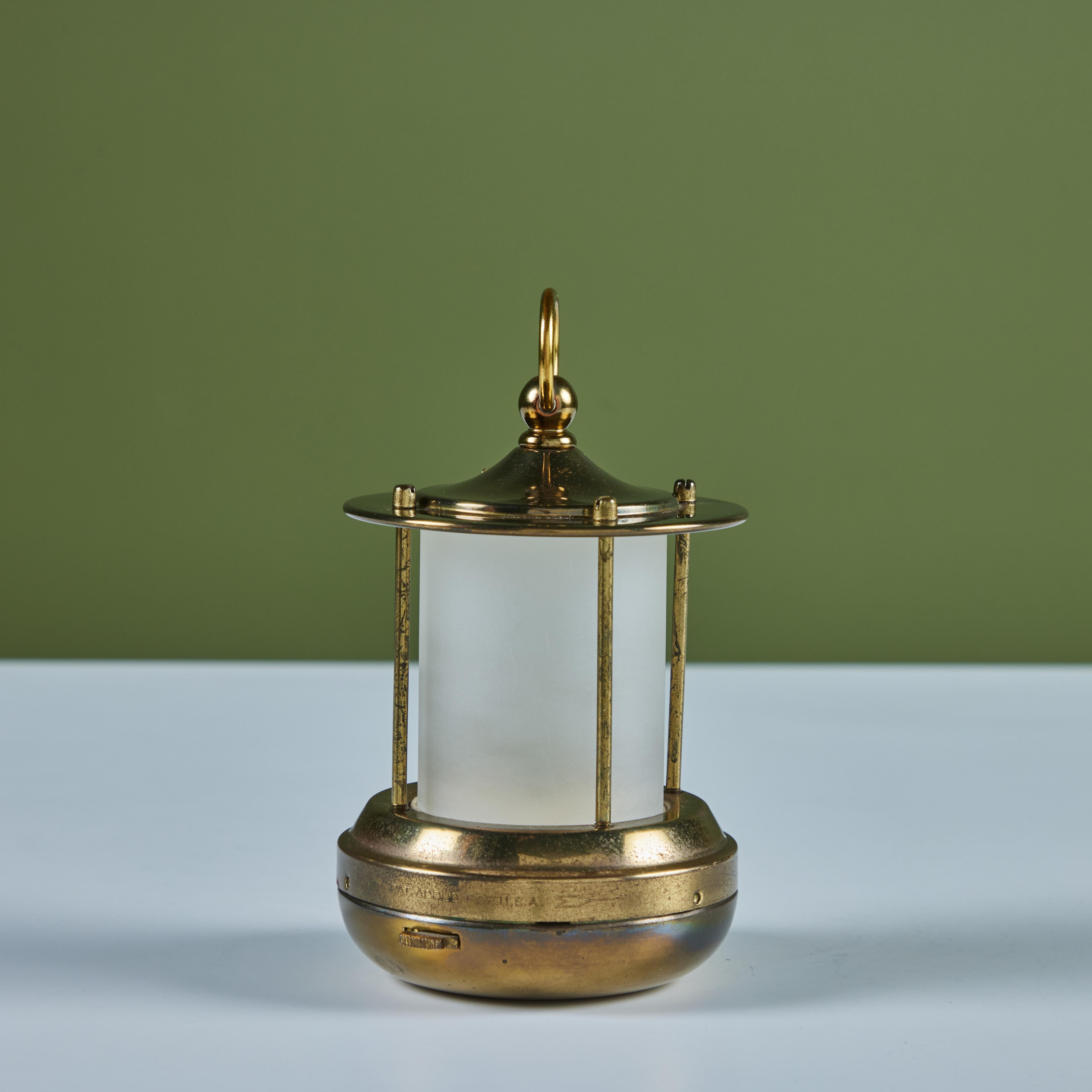 Brass Lantern Lamp for Chase USA In Good Condition In Los Angeles, CA