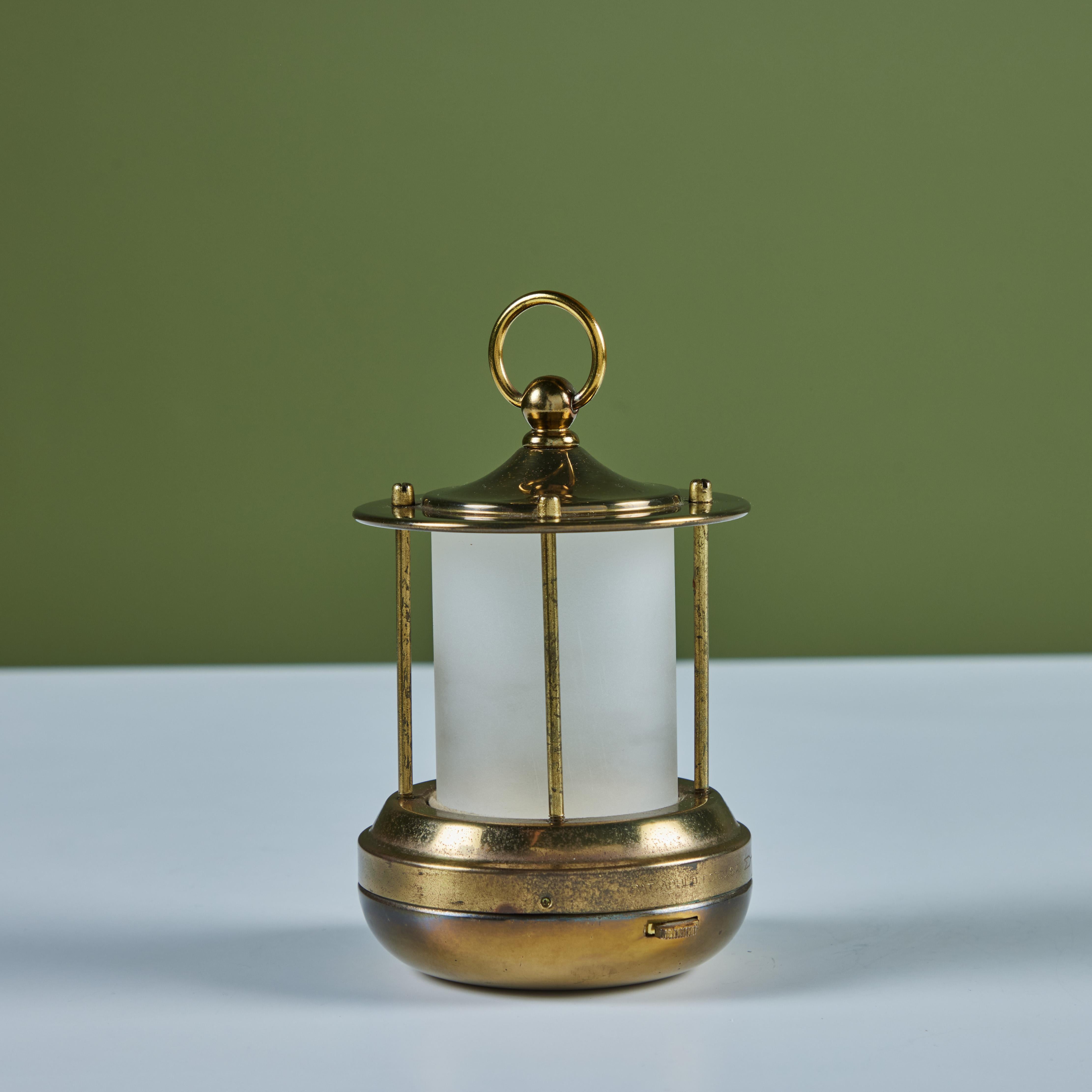 Mid-20th Century Brass Lantern Lamp for Chase USA