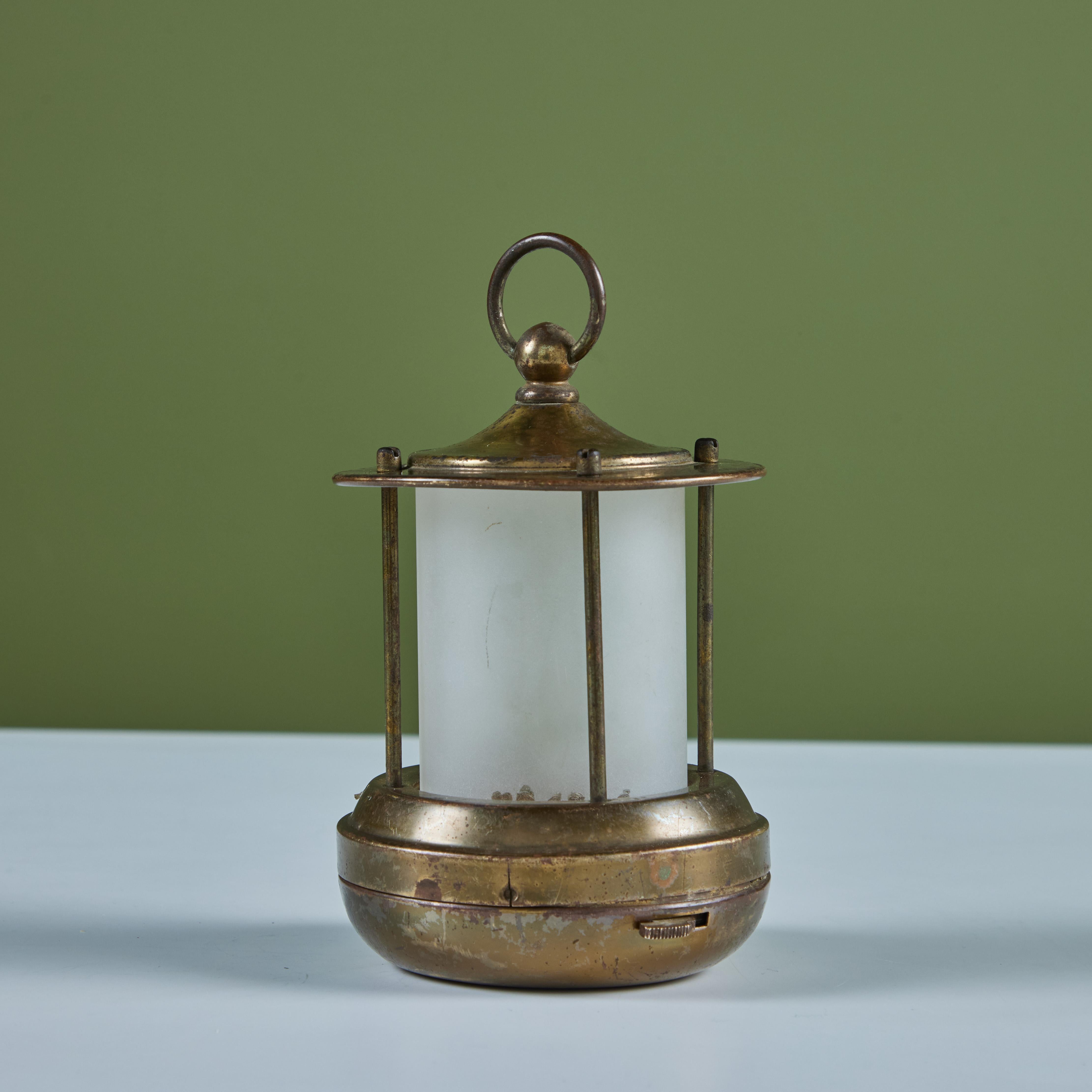 Brass Lantern Lamp for Chase USA For Sale 2