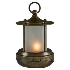 Vintage Brass Lantern Lamp for Chase USA