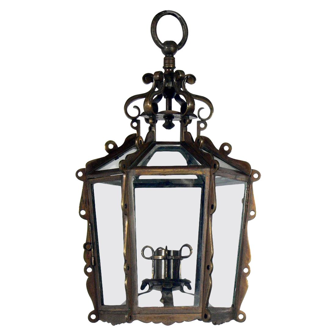 Brass Lantern or Pendant Light