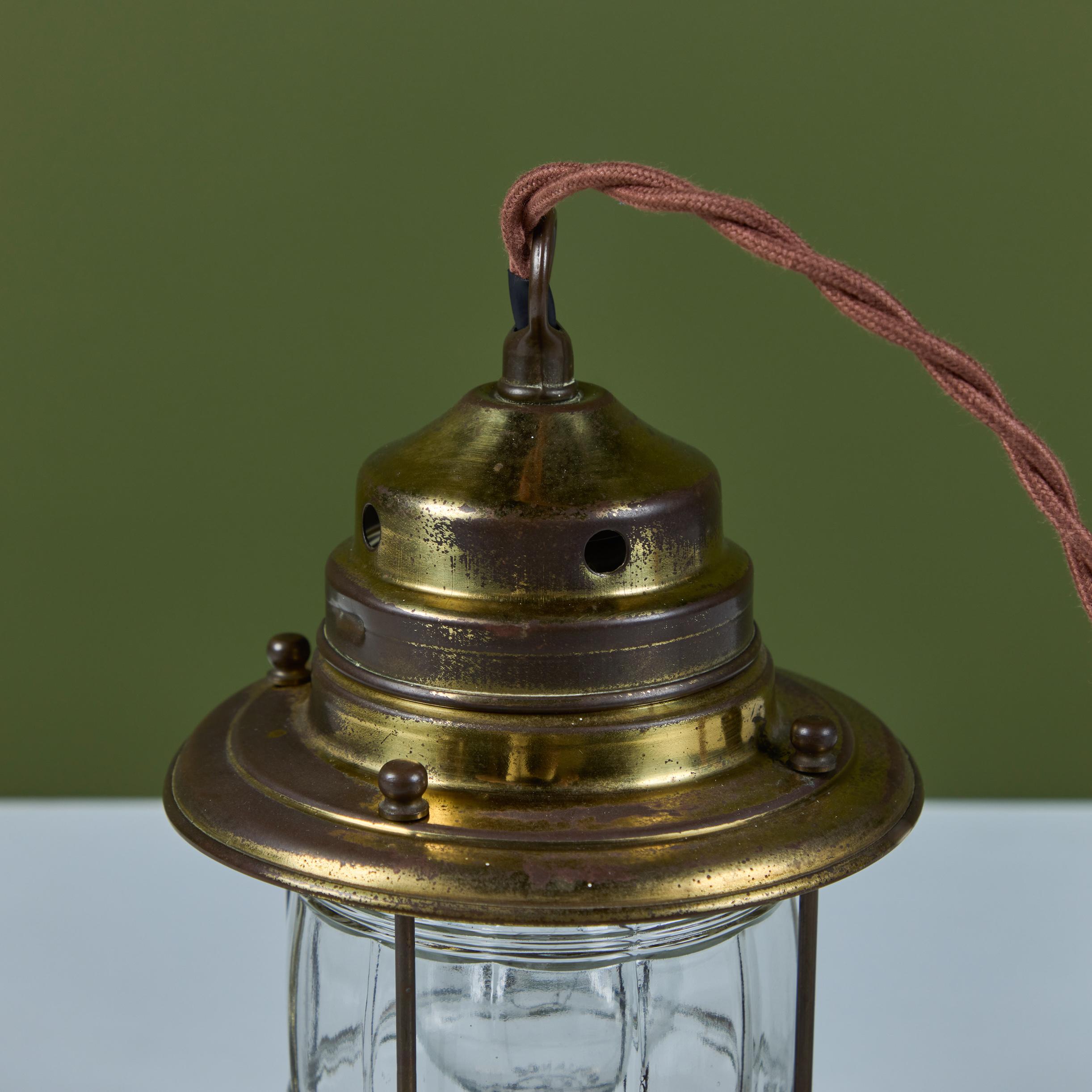 Brass Lantern Table Lamp For Sale 4