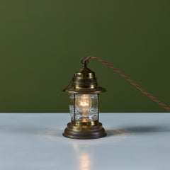 Brass Lantern Table Lamp