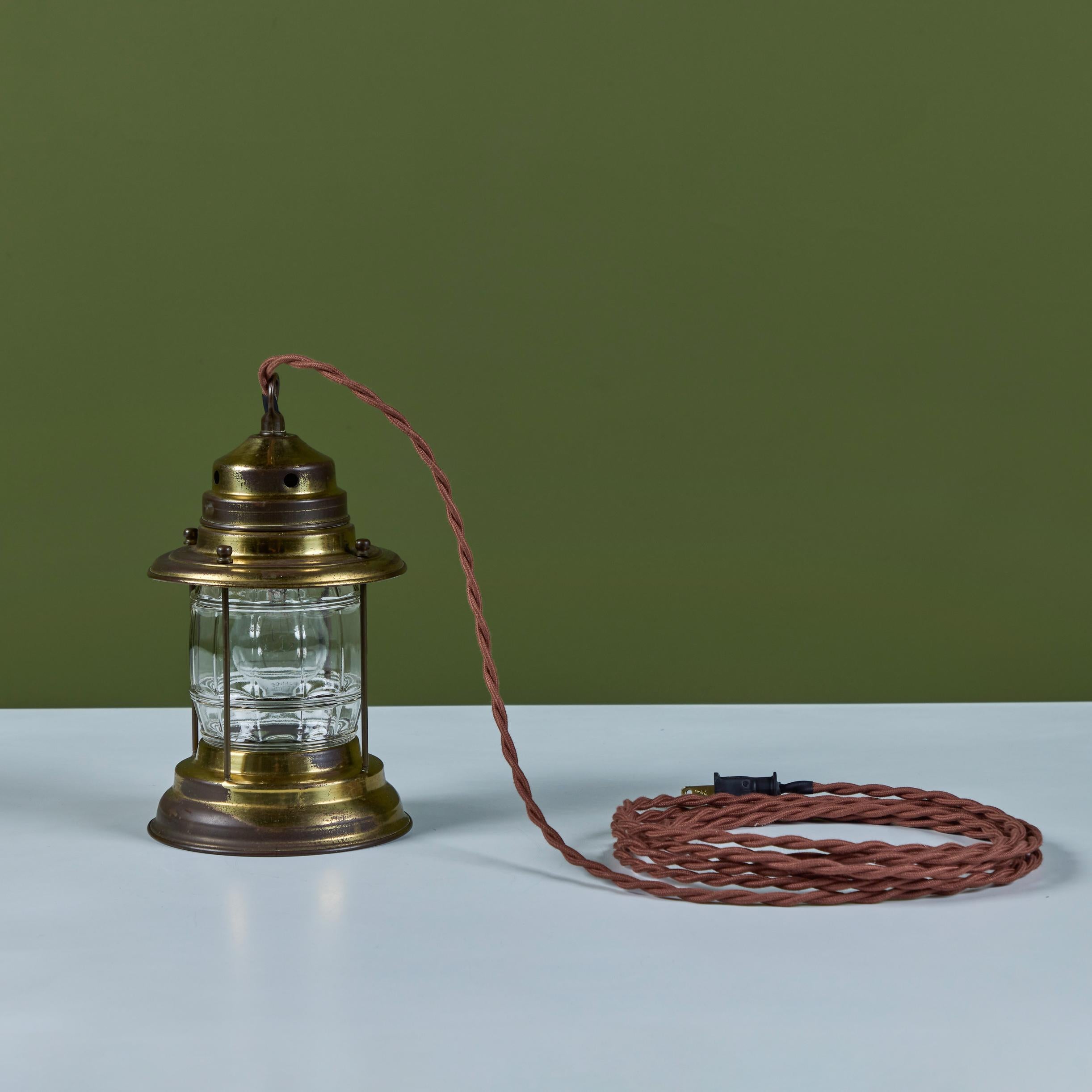Brass Lantern Table Lamp For Sale 2