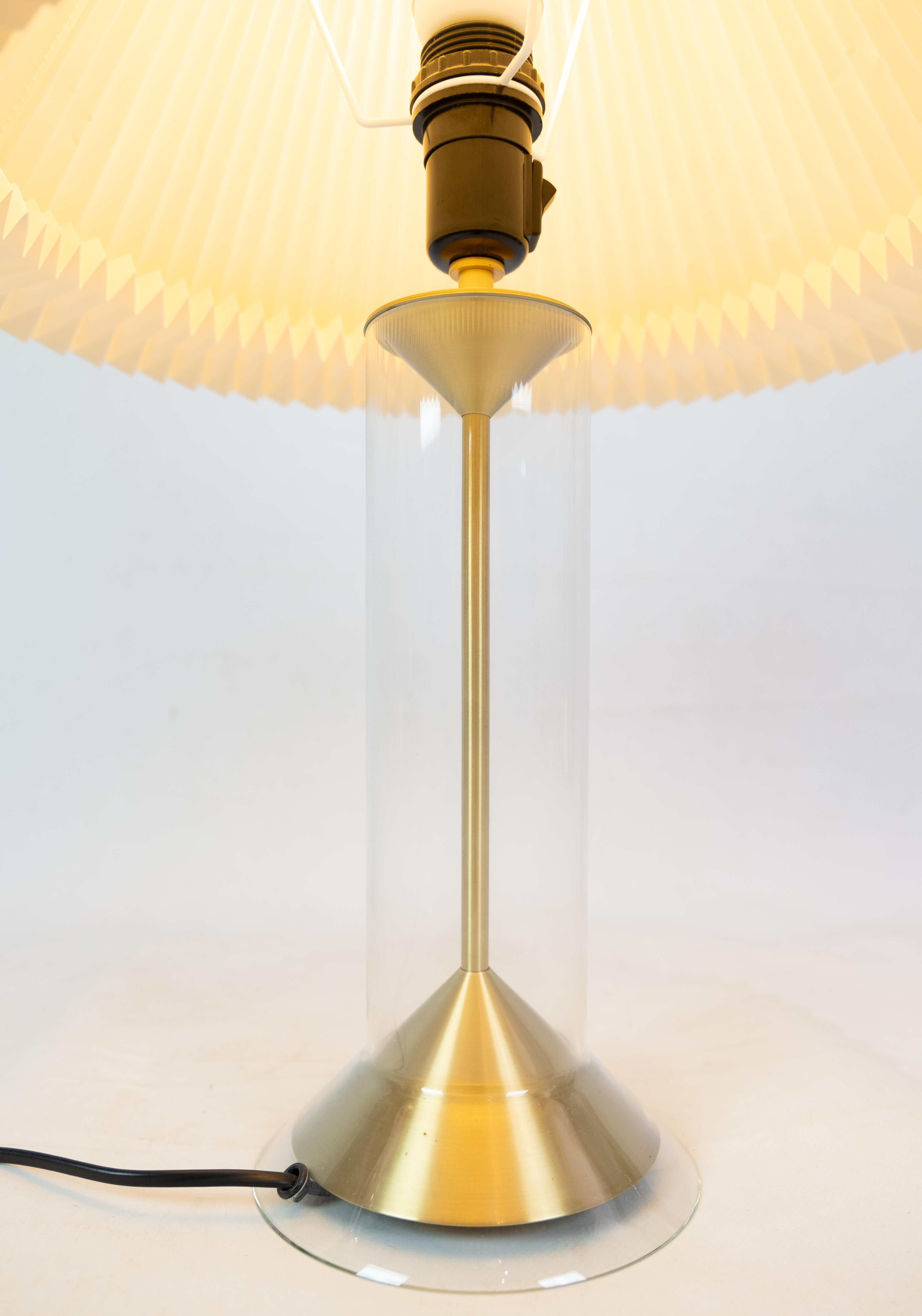 Mid-20th Century Brass Le Klint Table Lamp Model 303B By Aage Petersen For Sale