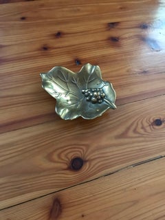 Brass Leaf Bowl, circa 1950