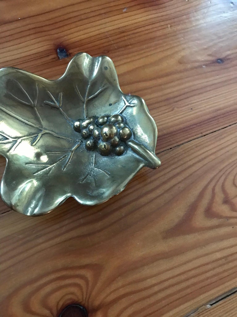 Brass Leaf Bowl, circa 1950 For Sale at 1stDibs