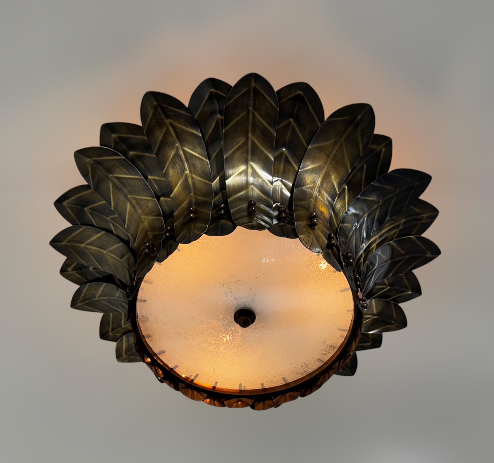 Semifluorescente a foglia d'ottone di Fabio Ltd in vendita 1