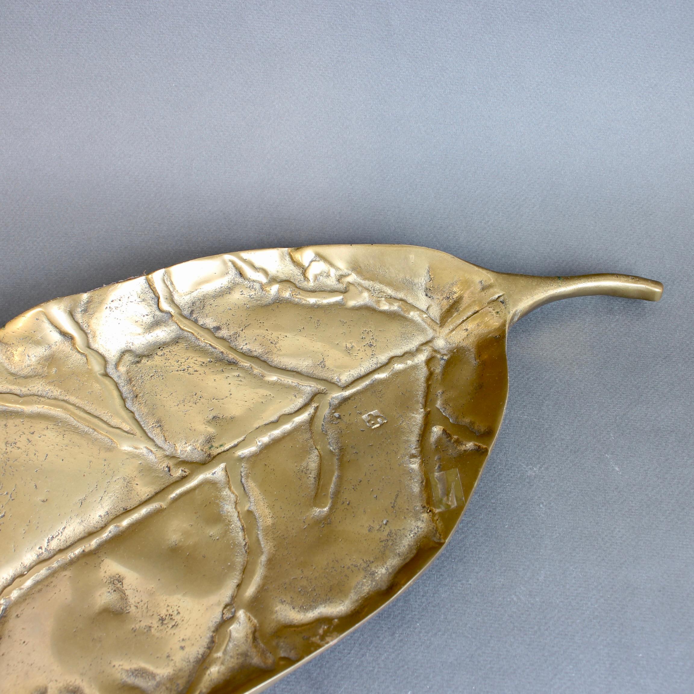 Brass Leaf / Tray II by David Marshall (circa 1980s) For Sale 6