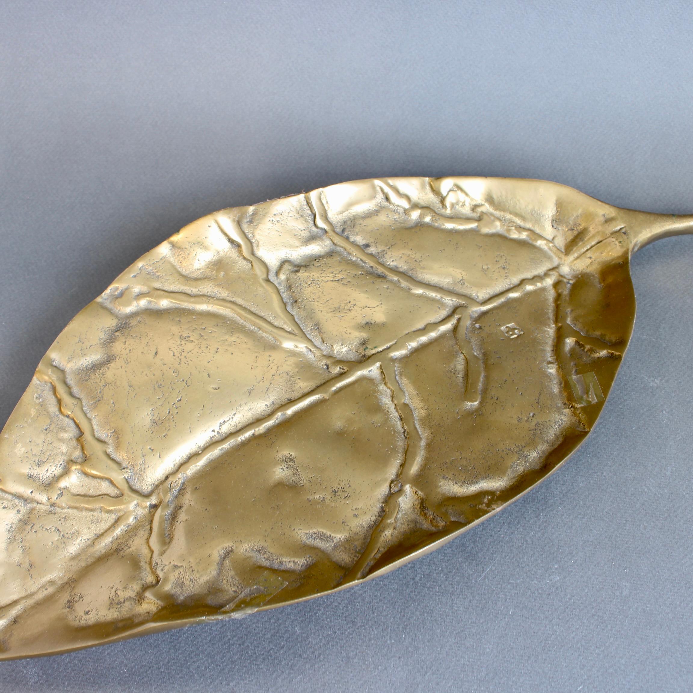 Brass Leaf / Tray II by David Marshall (circa 1980s) For Sale 7
