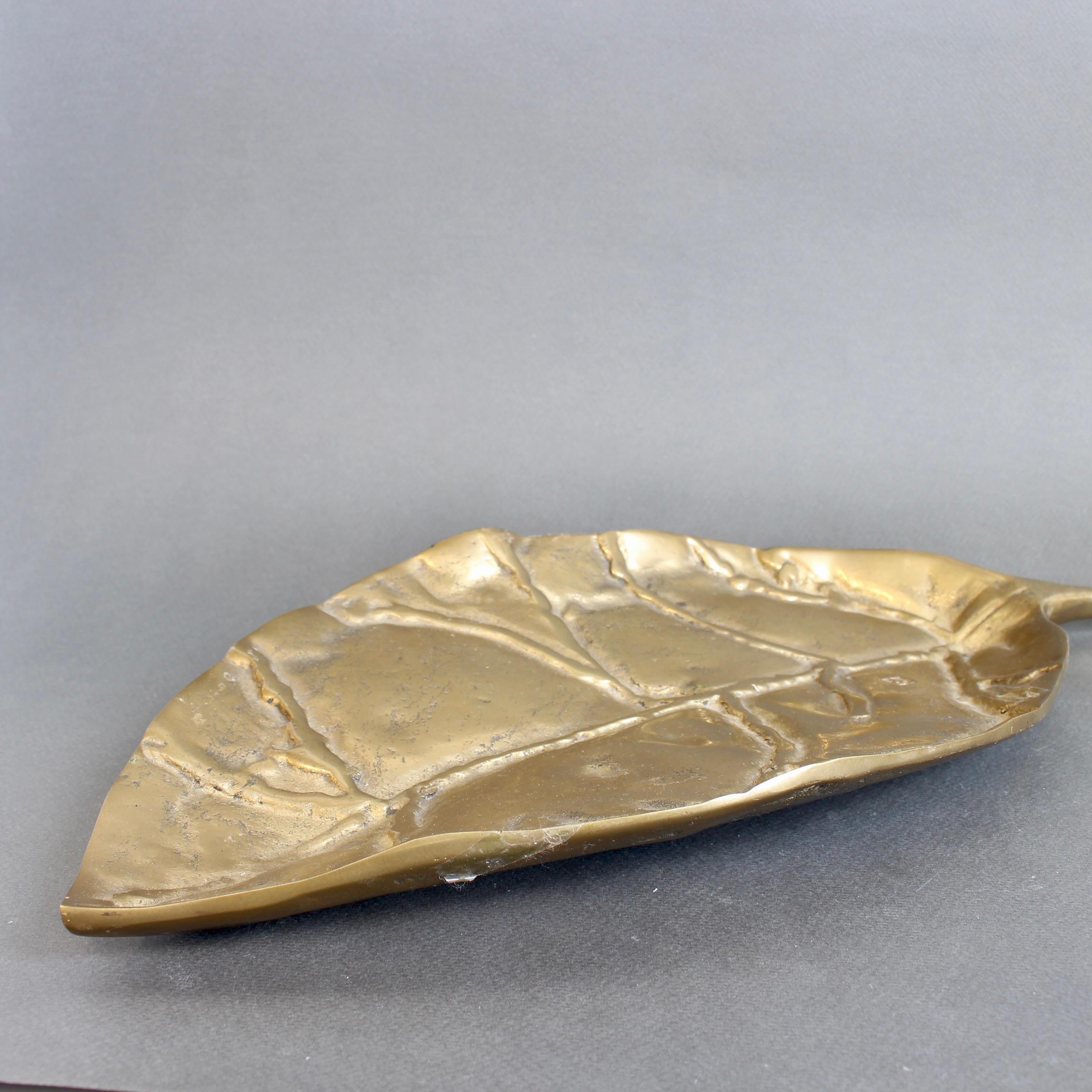 Brass Leaf / Tray II by David Marshall (circa 1980s) For Sale 8